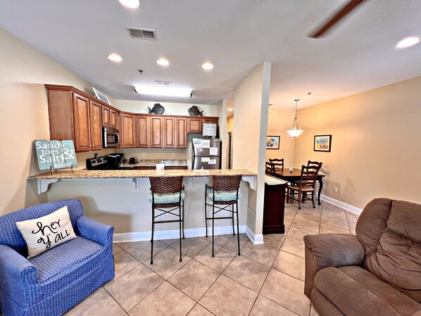 Condo, Multiple Beds, Patio, Pool View (Laguna Breeze E) | Living area - Laguna Breeze (Gulf Shores)