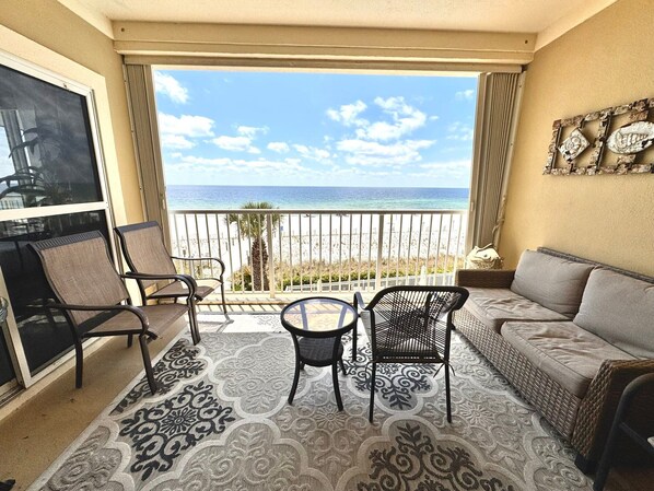 Lejlighed - flere senge - balkon (Marlin Key 2C) | Opholdsområde