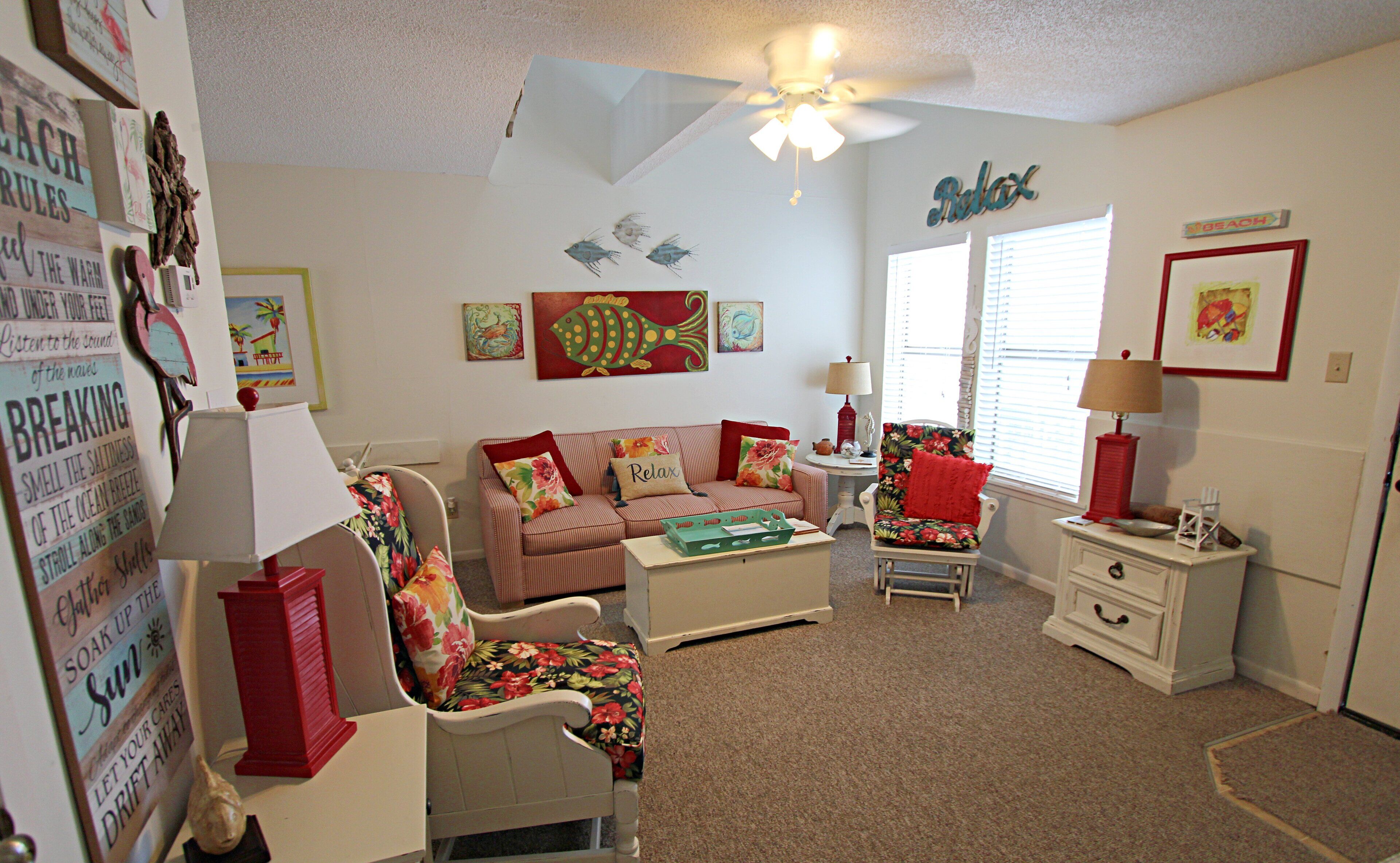 Condo, Multiple Beds, Pool Access, Pool View (Ocean Reef 109) | Living area