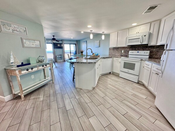 Condo, Multiple Beds, Pool Access, Beach View (Regatta 102A) | Private kitchen - Regatta (Gulf Shores)