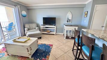Condo, Multiple Beds, Balcony, Beach View (Seacrest 701) | Living area