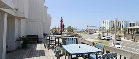 Huis, Meerdere bedden, balkon, uitzicht op het strand (Southwinds 6) | Uitzicht vanuit de kamer