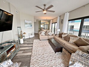 Condo, Multiple Beds, Pool Access (The Palms 611) | Living area - The Palms (Orange Beach)