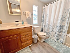 Cottage, Multiple Beds, Patio, Beach View (Oakridge Cottage) | Bathroom | Towels - Oakridge Cottage (Orange Beach)