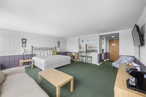 Deluxe Room, 1 King Bed with Sofa bed, Kitchenette | Desk, laptop workspace, iron/ironing board, free WiFi