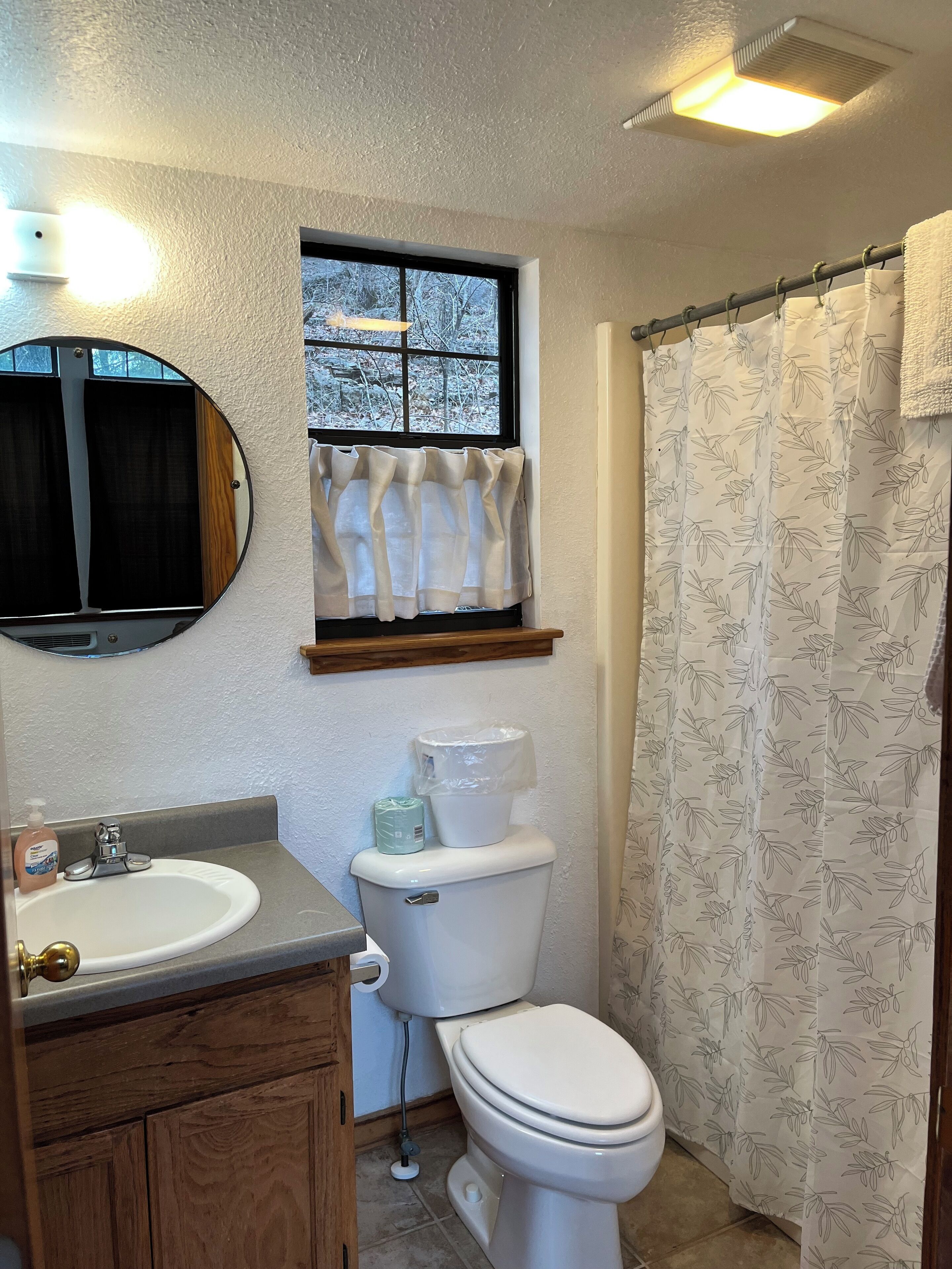Towels, soap, toilet paper