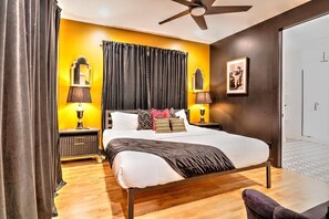 4 عدّة غرف نوم ومكواة/لوح كي وواي فاي وملاءات أسرّة