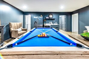Games room - Large New Luxury Home! Rooftop Views w/Hot Tub! (Nashville)