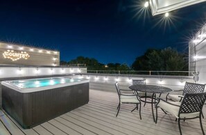 Outdoor dining - Large New Luxury Home! Skyline Views + HOT TUB! (Nashville)