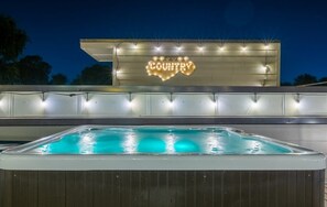 Outdoor spa tub - Large New Luxury Home! Skyline Views + HOT TUB! (Nashville)