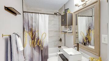 Hair dryer, towels