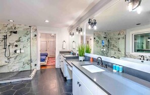 Shower, hair dryer