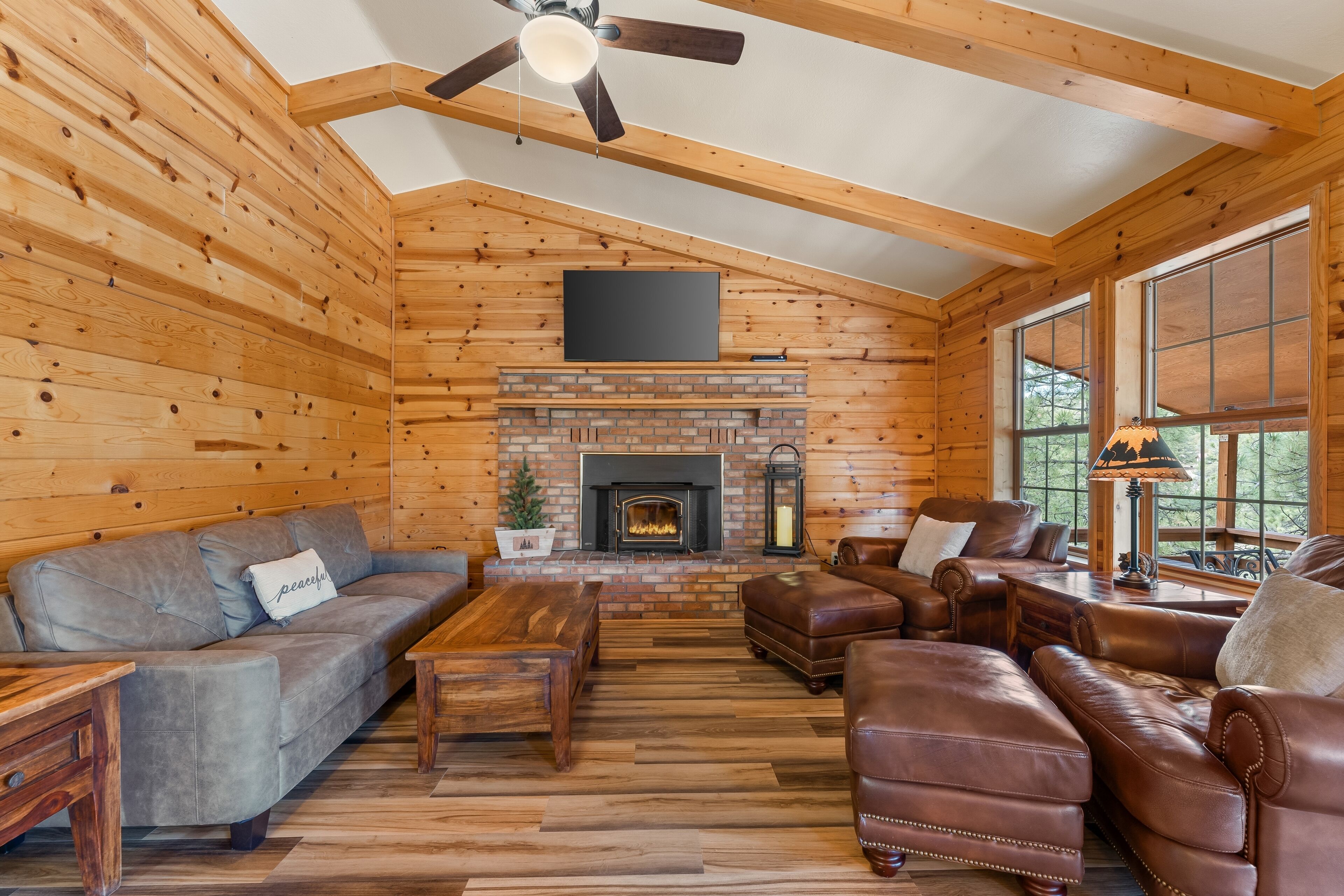 Spacious dog-friendly home with deck, Ping-Pong, foosball, fireplace, grill, W/D