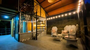 Familien-Ferienhütte, Bergblick | Wohnbereich