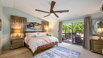 4 bedrooms, desk, iron/ironing board, travel cot