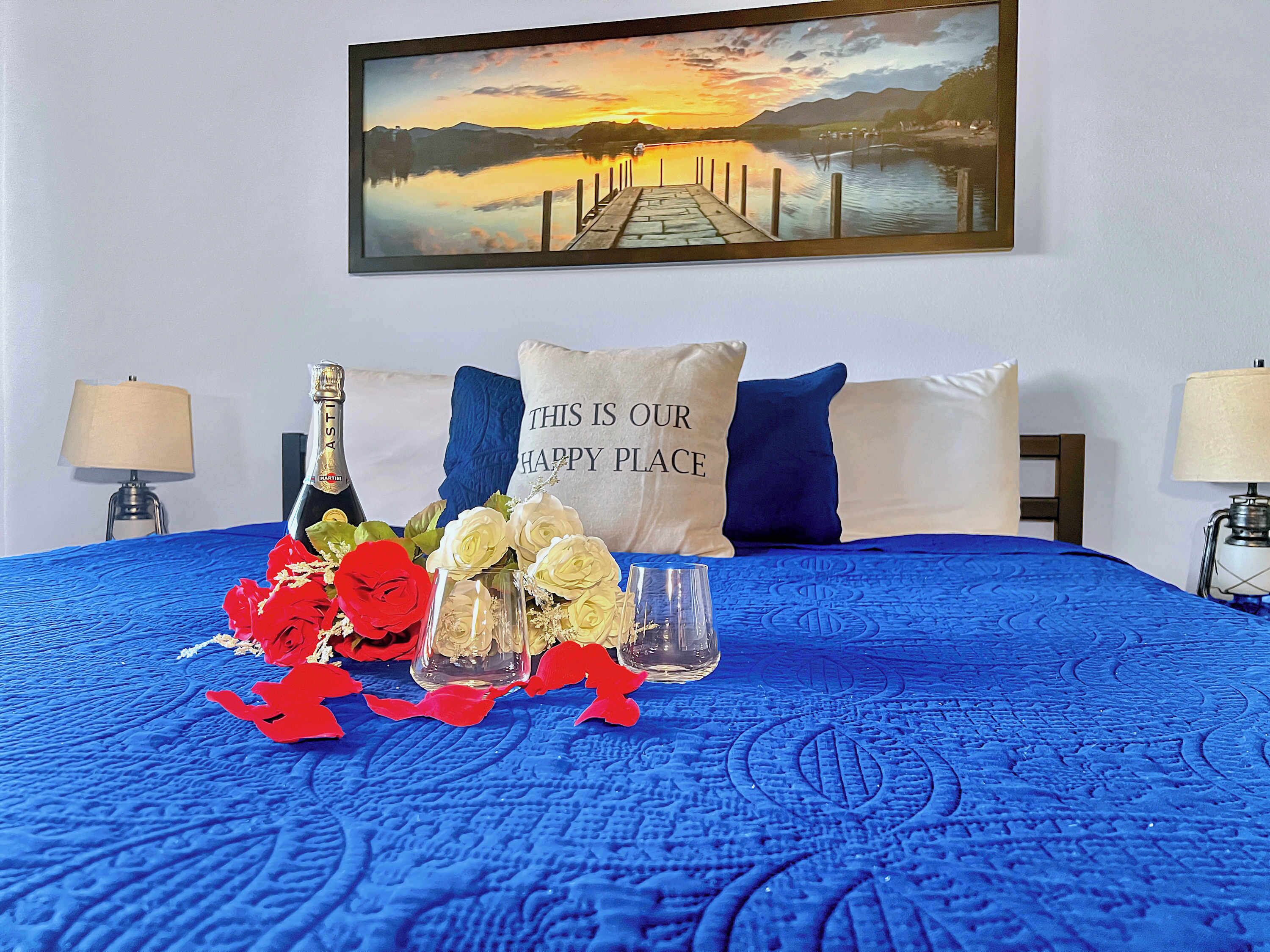 2 bedrooms, iron/ironing board, travel crib, WiFi