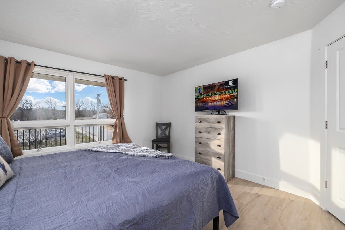 2 bedrooms, iron/ironing board, travel crib, WiFi