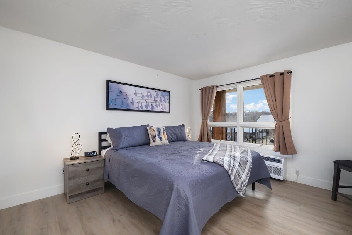 2 bedrooms, iron/ironing board, travel crib, WiFi