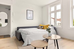 1 chambre, lit parapluie, Wi-Fi, draps fournis