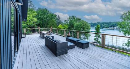 Waterfront Nordic Lodge on All Sports Lake, come with the whole family.