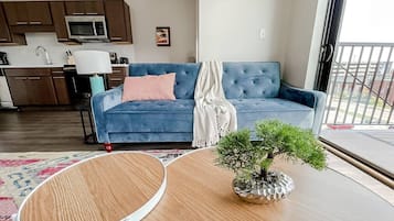 Smart TV, fireplace, printers