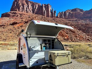 Property grounds - Red Rock Base Camps Teardrop Trailer #1. Take your hotel room outside!  (Moab)