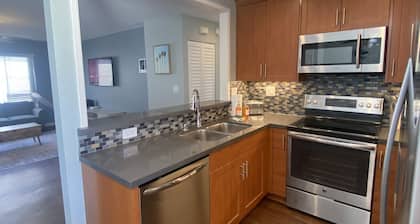 Beautiful 2 bed 2 bath one block from Mission Bay!