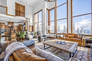 Luxury Chalet, Mountain View | Living area - Inuksuk Lodge 4800 sq ft of Excellence (Beaverdell)