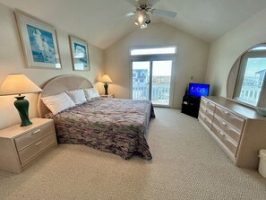 Iron/ironing board, WiFi - Second Row Gem with Ocean Views, Private Deck, Jacuzzi and Room to Relax (Holden Beach)