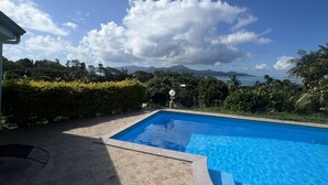 Outdoor pool, sun loungers - Te Tai Marama (Raiatea)