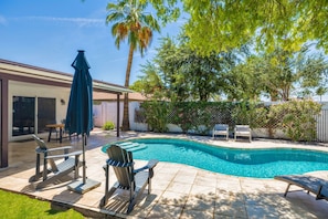 A heated pool