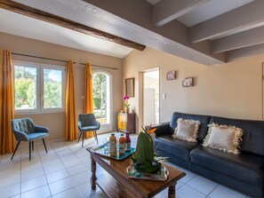 Una televisión, una chimenea, un reproductor de DVD