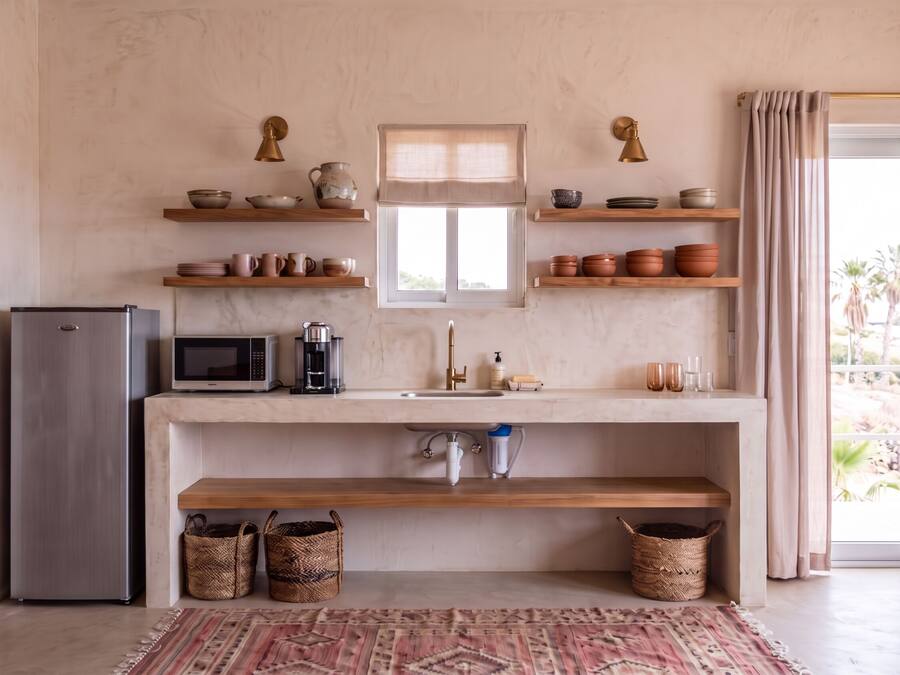 Superior Suite, Terrace, Ocean View | Private kitchen | Coffee/tea maker, shared fridge, microwave, toaster