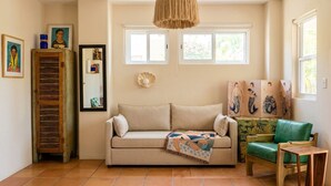 Premium Suite, Patio, Partial Ocean View | Living area - La Optimista Boutique Hotel & Concierge (Todos Santos)