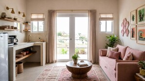 Grand Suite, Terrace, Ocean View | Living area - La Optimista Boutique Hotel & Concierge (Todos Santos)