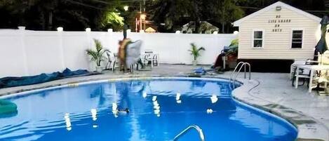 A heated pool