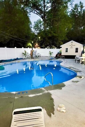 Una piscina riscaldata