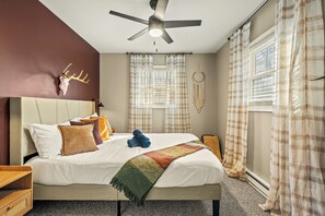 3 soveværelser, skrivebord, weekendseng, gratis Wi-Fi