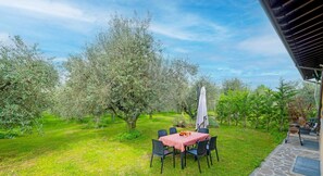Outdoor dining - Villa i Roccoli - olive trees with private pool (Bardolino)