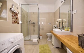 Shower, hair dryer