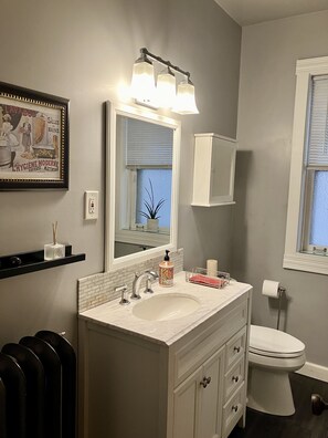 Hair dryer, towels, soap, shampoo - Spacious 2BR, this hidden gem combines vintage allure with urban flair! (Chicago)
