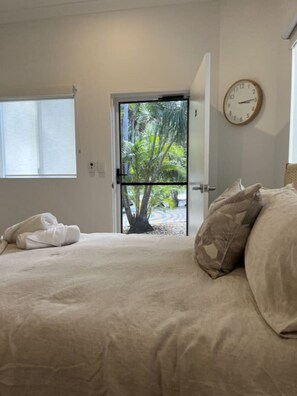 1 غرفة نوم وواي فاي وملاءات أسرّة