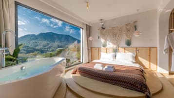 Romantic Double Room, Hill View