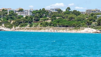 En la playa