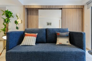 La sala está separada de la recámara. - Ideal apartment for home office in Condesa (Ciudad de México)