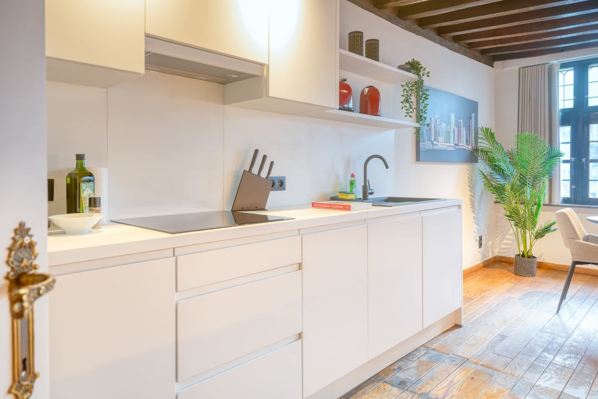 Refrigerador, microondas, horno y lavavajillas 