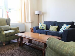 テレビ、暖炉、DVD プレーヤー