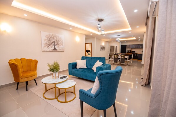 Living area - Appartement Moderne Meublé Douala Denver (Douala)