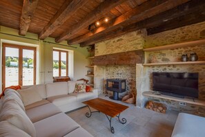 TV connectée, cheminée