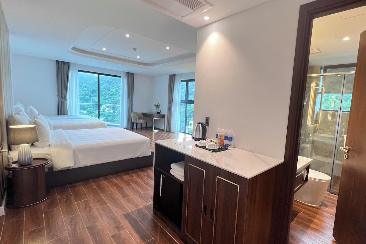 Familienzimmer, Bergblick | 1 Schlafzimmer, hochwertige Bettwaren